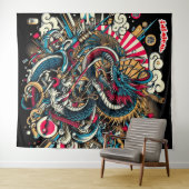 Inimikry Abstrakt Wandteppich (Beispiel (Horizontal))