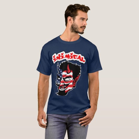Inimikry American Devil T - Shirt (Vorne ganz)
