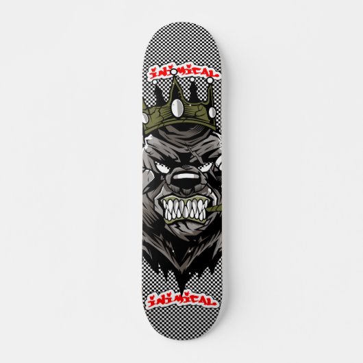 Inimikry Bear King 2 Deck Skateboard (Vorne)