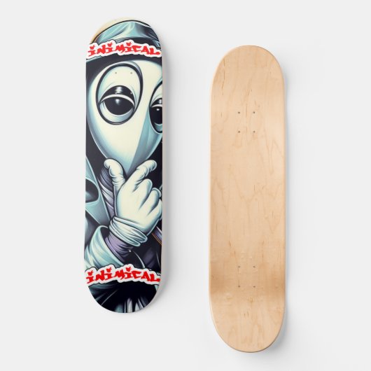 Inimiktive Frage Skateboard (Vorderseite)