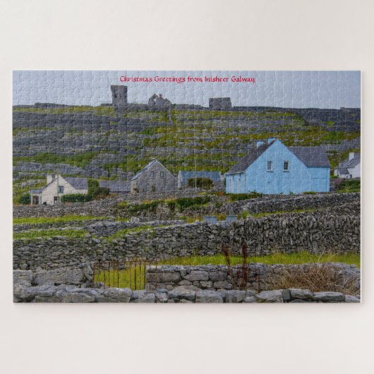 Inisheer Stone Walls Galway Irland. Jigsaw Puzzle (Horizontal)