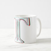 Initial 3d-ähnliche T-Tasse Kaffeetasse (VorderseiteRechts)