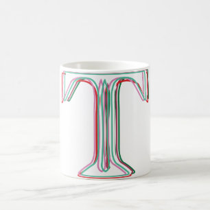 Initial 3d-ähnliche T-Tasse Kaffeetasse