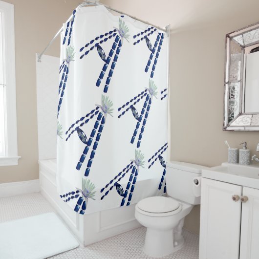 Initial A Duschvorhang (Beispiel)