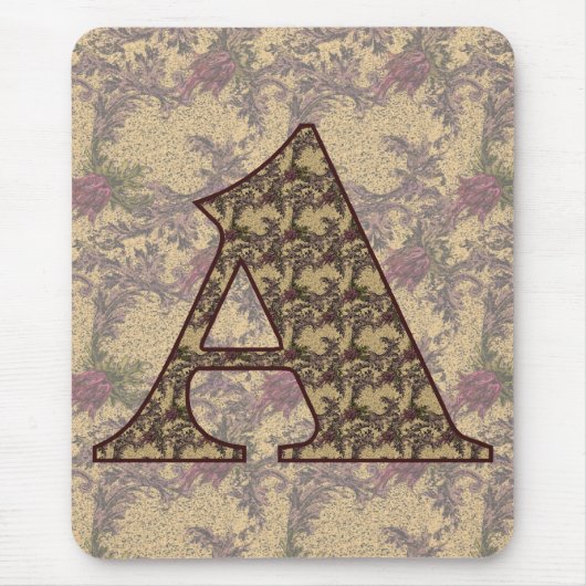 Initial A Elegant Mousepad (Vorne)
