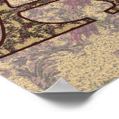 Initial A Elegant Poster (Ecke)