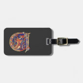 Initial A Gepäckanhänger (Vorderseite horizontal)