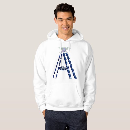 Initial A Hoodie (Vorne ganz)