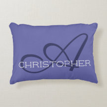 Initial A Individuelle Name Blue Periwinkle