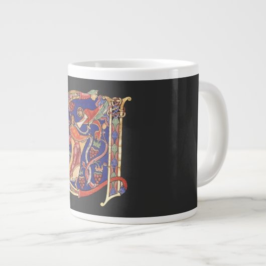 Initial A Jumbo-Tasse (Vorderseite Rechts)