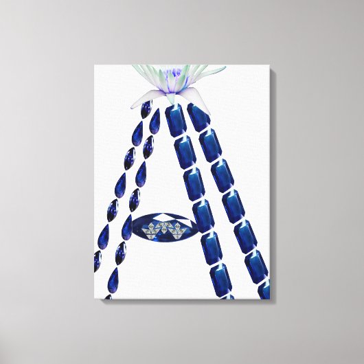 Initial A Leinwanddruck (Vorderseite)