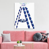 Initial A Leinwanddruck (Insitu (Wohnzimmer))