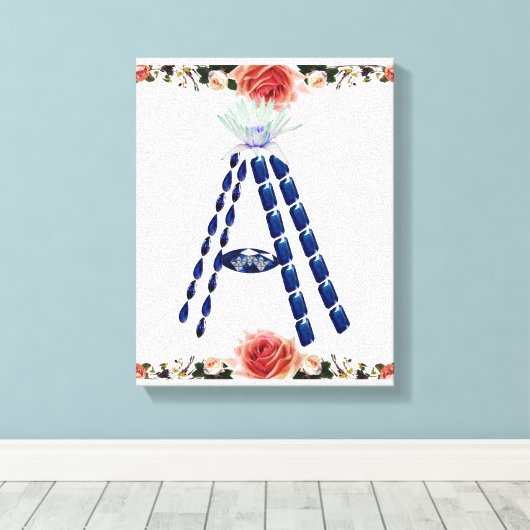 Initial A Leinwanddruck (Insitu (Holzboden))