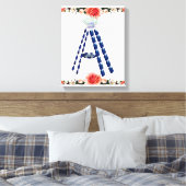 Initial A Leinwanddruck (Insitu (Schlafzimmer))