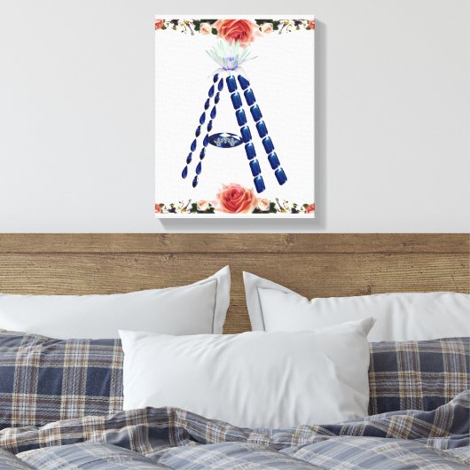 Initial A Leinwanddruck (Insitu (Schlafzimmer))