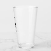 Initial A mit Nachname bearbeitbar Glas (Links)