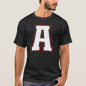 Initial A Monogram A Letter A Capital Alphabet T-Shirt (Vorderseite)