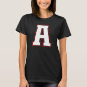 Initial A Monogram A Letter A Capital Alphabet T-Shirt (Vorderseite)