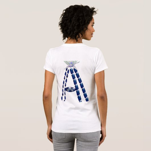 Initial A T-Shirt (Schwarz voll)