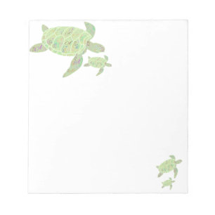 Initial A Turle Notepad Notizblock