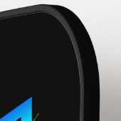 Initial ändern Blau grüne Quadrate schwarz hinzufü Pickleball Schläger (Linke Seite)