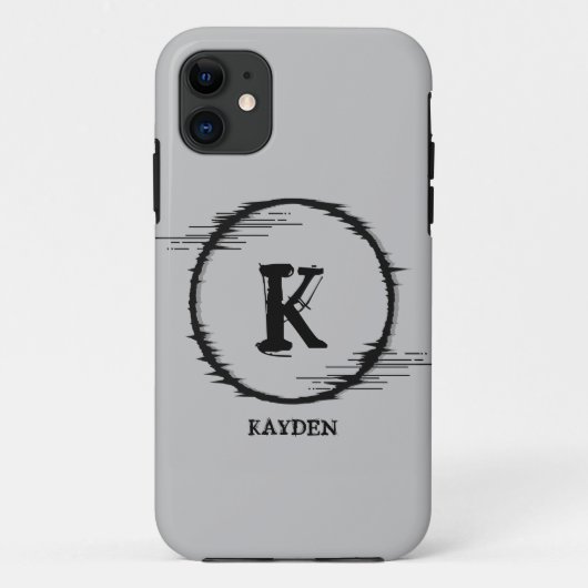 Initial ändern, Distorted Circle hinzufügen (lösch Case-Mate iPhone Hülle (Rückseite)