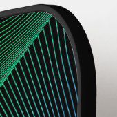 Initial ändern, Grün blauer Swirl hinzufügen Pickleball Schläger (Linke Seite)