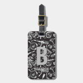 Initial ändern, Name hinzufügen (löschen), Autotei Gepäckanhänger (Vorderseite vertikal)