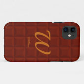 Initial ändern, Name hinzufügen (löschen), braun g Case-Mate iPhone Hülle (Rückseite (Horizontal))