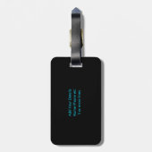 Initial ändern, Name hinzufügen (löschen), Futuris Gepäckanhänger (Rückseite vertikal)