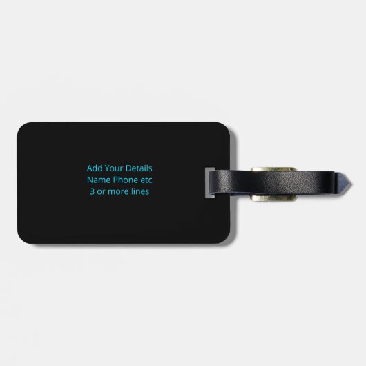 Initial ändern, Name hinzufügen (löschen), Futuris Gepäckanhänger (Rückseite horizontal)