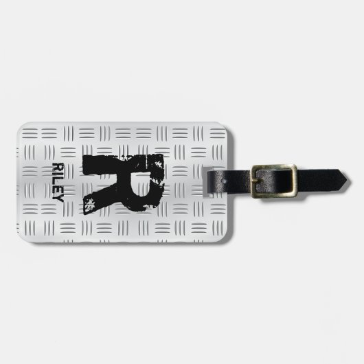 Initial ändern, Name hinzufügen (löschen), Gepäckanhänger (Vorderseite horizontal)