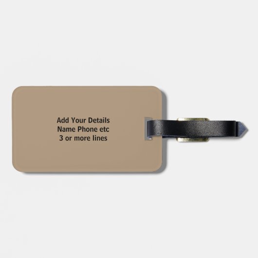 Initial ändern, Name hinzufügen (löschen), Holzwan Gepäckanhänger (Rückseite horizontal)