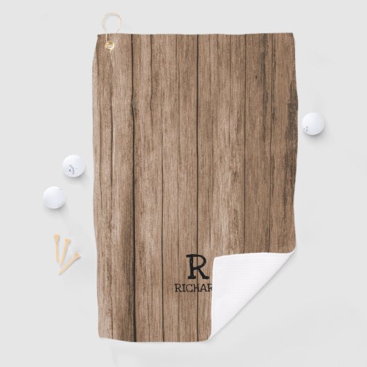 Initial ändern, Name hinzufügen (löschen), Holzwan Golfhandtuch (Insitu)