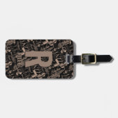 Initial ändern, Name hinzufügen (löschen), Jazz Mu Gepäckanhänger (Vorderseite horizontal)