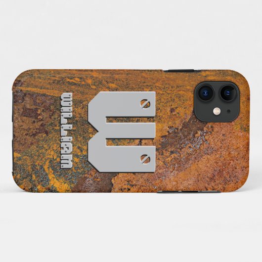 Initial ändern, Name hinzufügen (löschen), Metal l Case-Mate iPhone Hülle (Rückseite (Horizontal))