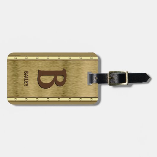 Initial ändern, Name hinzufügen (löschen), Metallb Gepäckanhänger (Vorderseite horizontal)