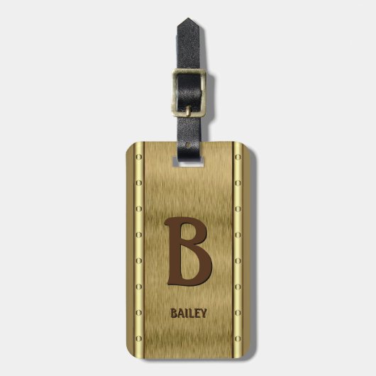 Initial ändern, Name hinzufügen (löschen), Metallb Gepäckanhänger (Vorderseite vertikal)