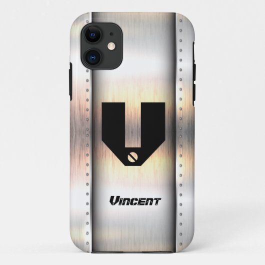 Initial ändern, Name hinzufügen (löschen), Metalls Case-Mate iPhone Hülle (Rückseite)