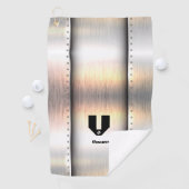 Initial ändern, Name hinzufügen (löschen), Metalls Golfhandtuch (Insitu)