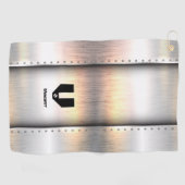 Initial ändern, Name hinzufügen (löschen), Metalls Golfhandtuch (Horizontal)