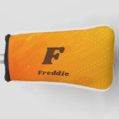 Initial ändern, Name hinzufügen (löschen), orange  Golf Headcover (Vorderseite)