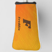 Initial ändern, Name hinzufügen (löschen), orange  Golf Headcover (Rotieren 90)
