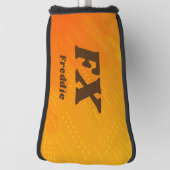 Initial ändern, Name hinzufügen (löschen), orange  Golf Headcover (Rotieren 90)