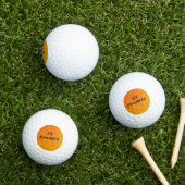 Initial ändern, Name hinzufügen (löschen), orange Golfball (Insitu Gras)