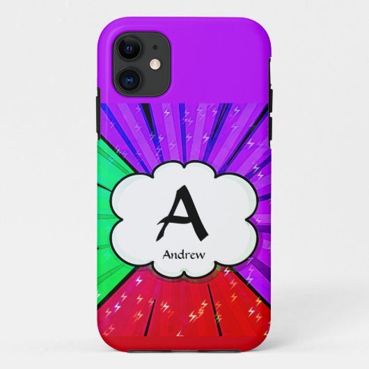 Initial ändern, Name hinzufügen (löschen), Pop Art Case-Mate iPhone Hülle (Rückseite)