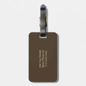 Initial ändern, Name hinzufügen (löschen), Ruhestä Gepäckanhänger (Rückseite vertikal)