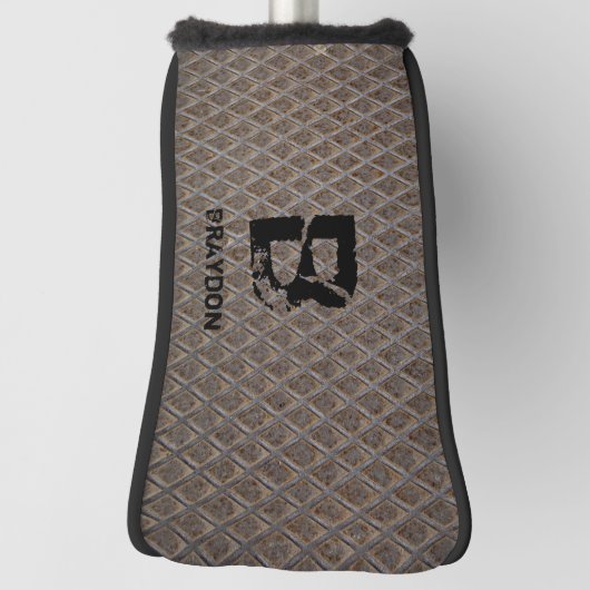 Initial ändern, Name hinzufügen (löschen), Schachb Golf Headcover (Rotieren 90)