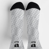 Initial ändern, Name hinzufügen (löschen), Schachb Socken (Oben)