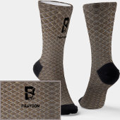 Initial ändern, Name hinzufügen (löschen), Schachb Socken